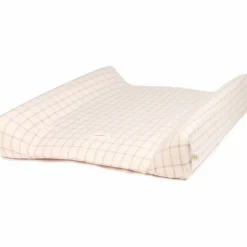Sale Nobodinoz Matelas à langer Stories Édition limitée Powder mauve grid