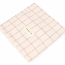 Sale Nobodinoz Matelas à langer Stories Édition limitée Powder mauve grid