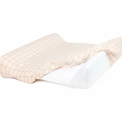 Sale Nobodinoz Matelas à langer Stories Édition limitée Powder mauve grid