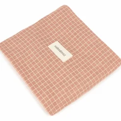 Matelas à langer Stories Édition limitée Pink cream grid|Nobodinoz