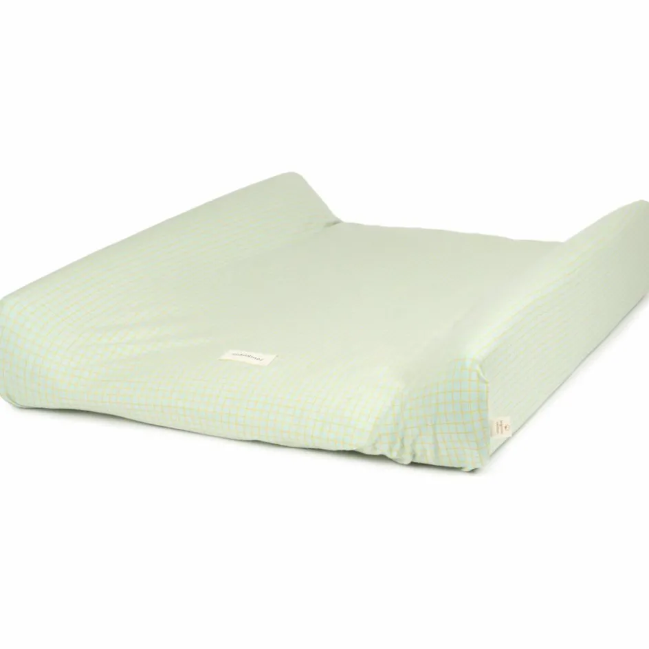 Matelas à langer Stories Édition limitée Green lemon grid|Nobodinoz New