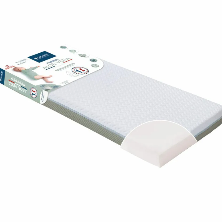 Matelas aloé vera déhoussable (70 x 140 cm)|Candide Clearance