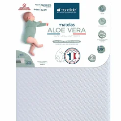 Matelas aloé vera déhoussable (70 x 140 cm)|Candide Clearance