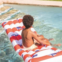 Discount Swim Essentials Matelas aquatique Baleine rouge et blanc