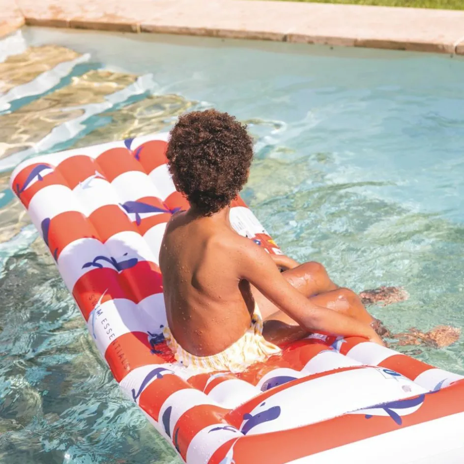 Discount Swim Essentials Matelas aquatique Baleine rouge et blanc