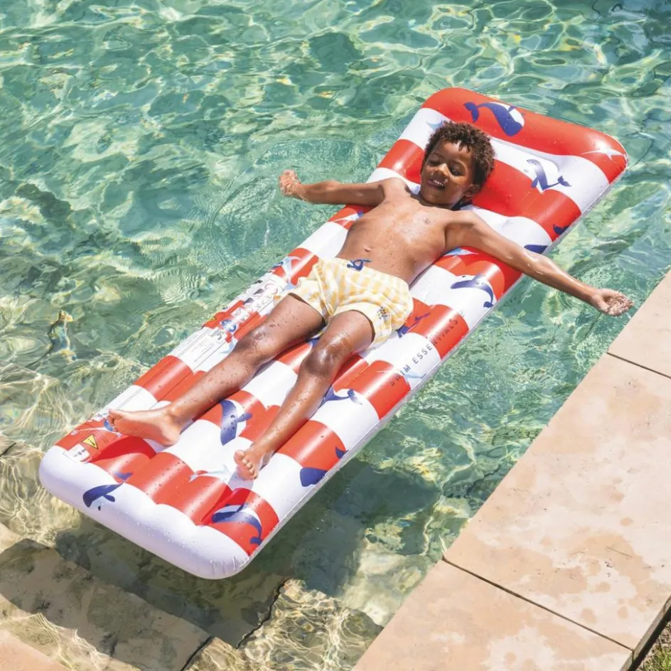 Discount Swim Essentials Matelas aquatique Baleine rouge et blanc