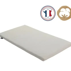 Online Candide Matelas de voyage en coton bio écru Organic Coton (60 x 120 cm)