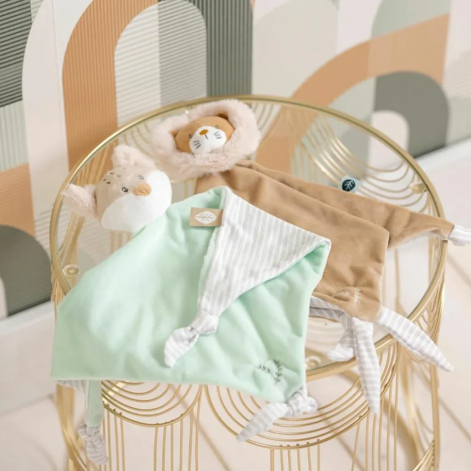 New Nattou Maxi doudou attache sucette Ernest le Lion (55 cm)