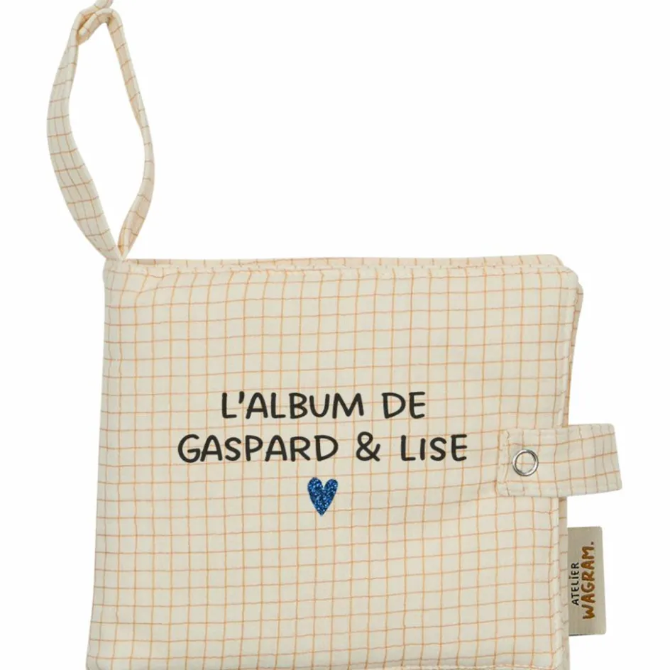 Mini album photo Gaze Petits Carreaux (personnalisable)|Atelier Wagram Sale