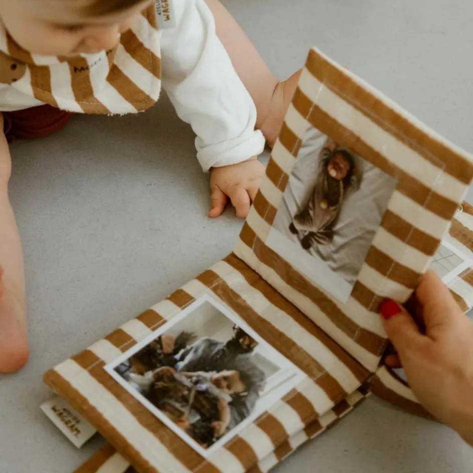 Clearance Atelier Wagram Mini album photo Rayures Larges (personnalisable)