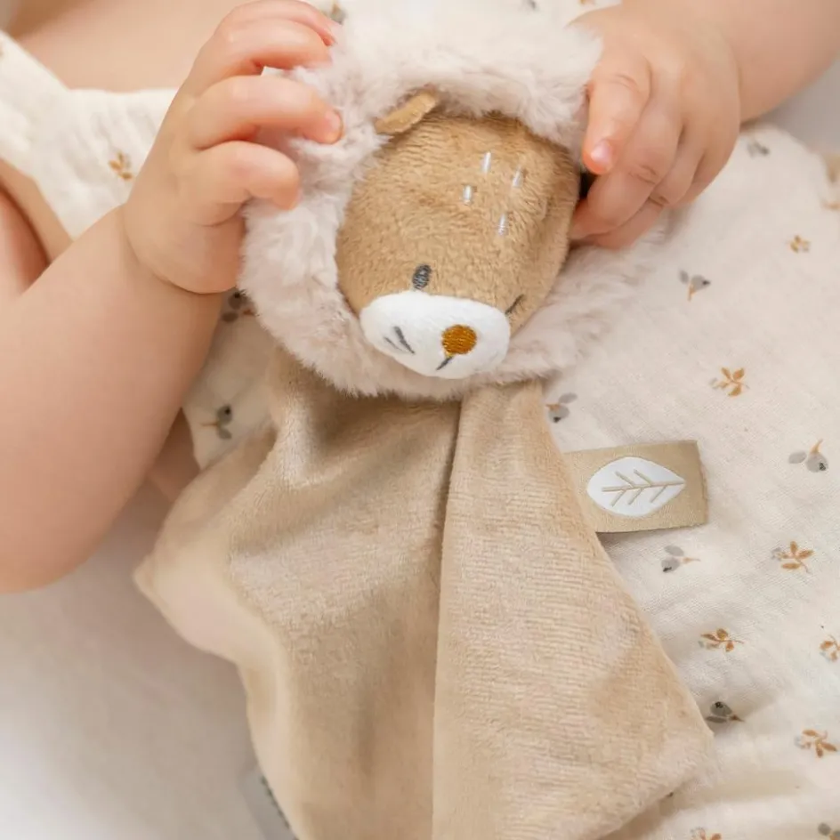 Mini doudou attache sucette Ernest le Lion (19 cm)|Nattou Online
