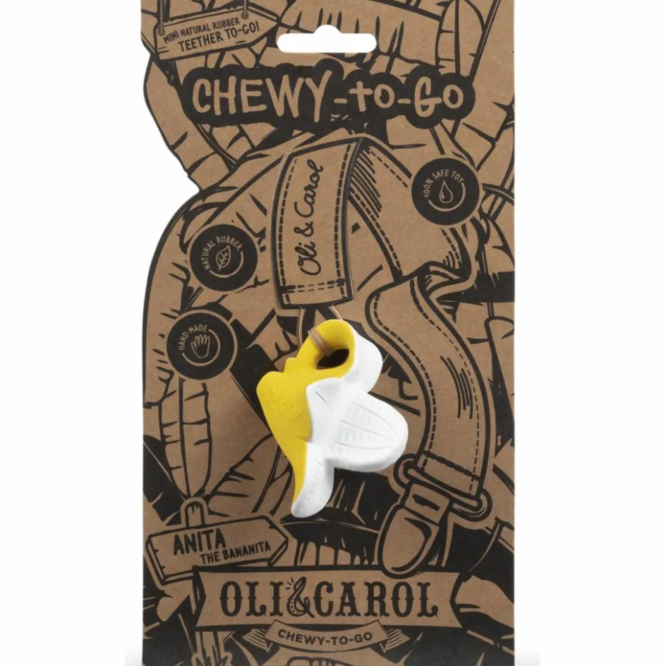 Mini jouet de dentition en latex Anita la banane Chewy to go|Oli & Carol Hot