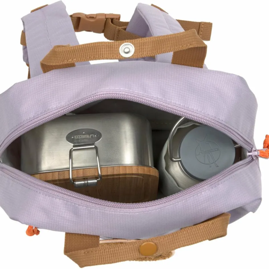 Mini Sac à dos carré Little Gang Mauve|Lässig Best