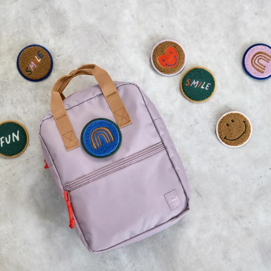 Mini Sac à dos carré Little Gang Mauve|Lässig Best