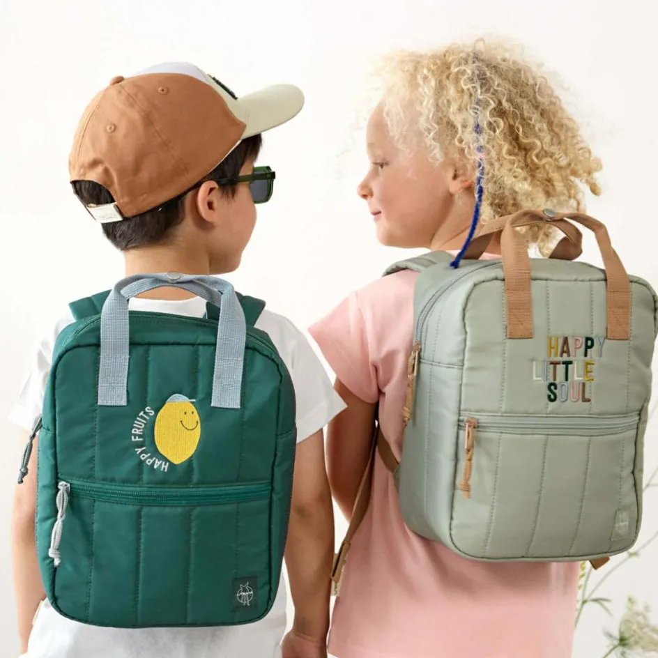 Clearance Lässig Mini Sac à dos carré Little Gang Citron vert foncé