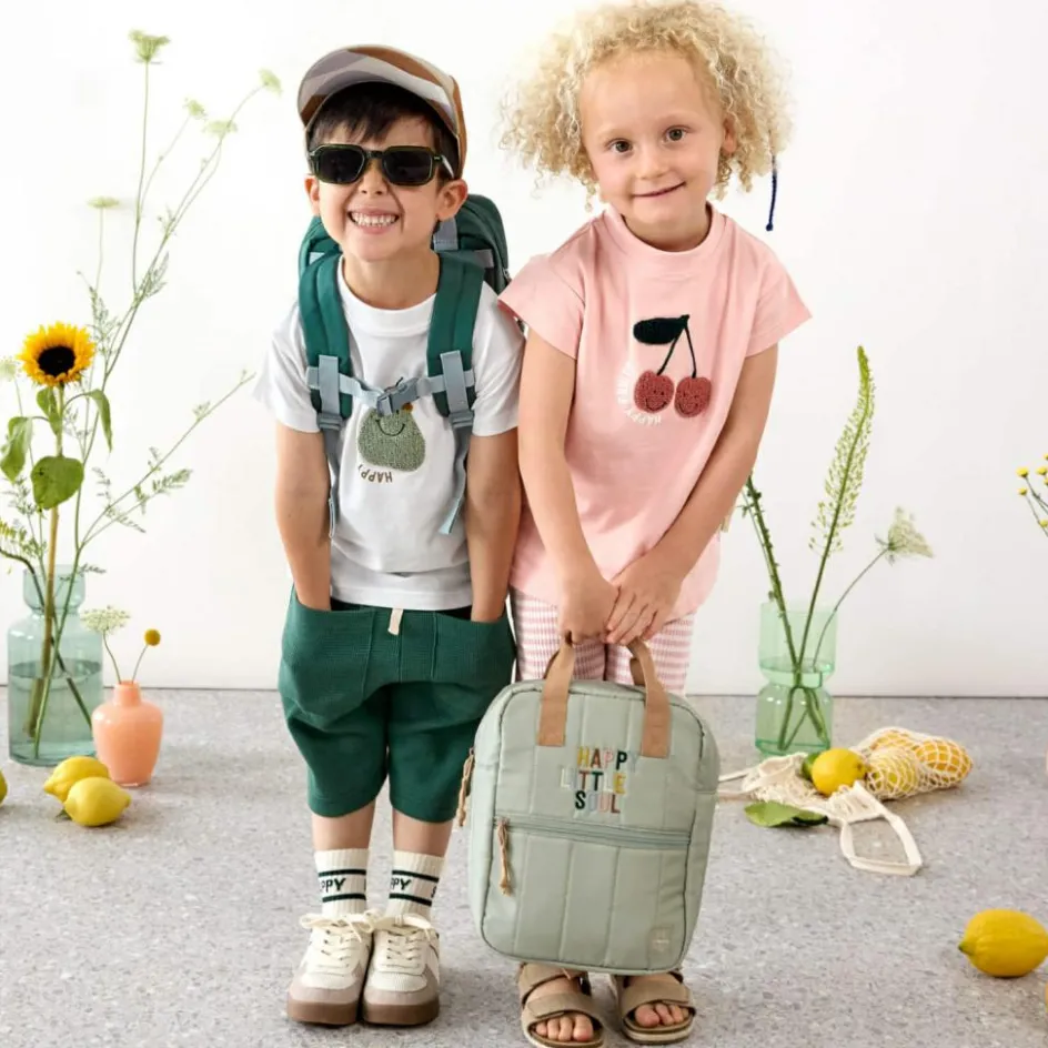 Clearance Lässig Mini Sac à dos carré Little Gang Citron vert foncé