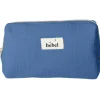Online BEBEL Mini trousse de toilette effet lin mini bleu capri