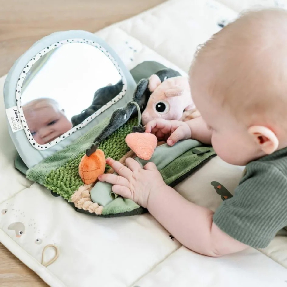 Outlet Done by Deer Miroir d'éveil Tummy time Tiny farm Multicolore