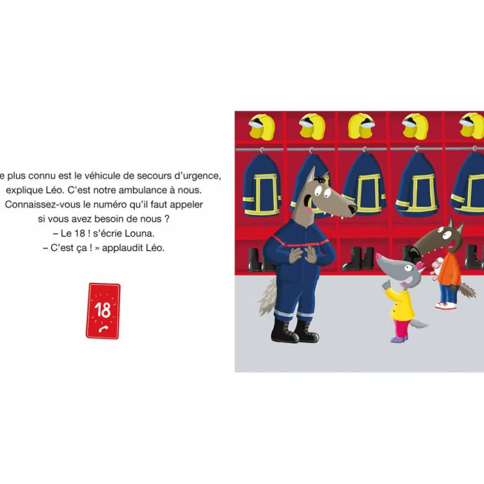 Auzou Editions Mon album P'tit Loup P'tit Loup veut devenir pompier
