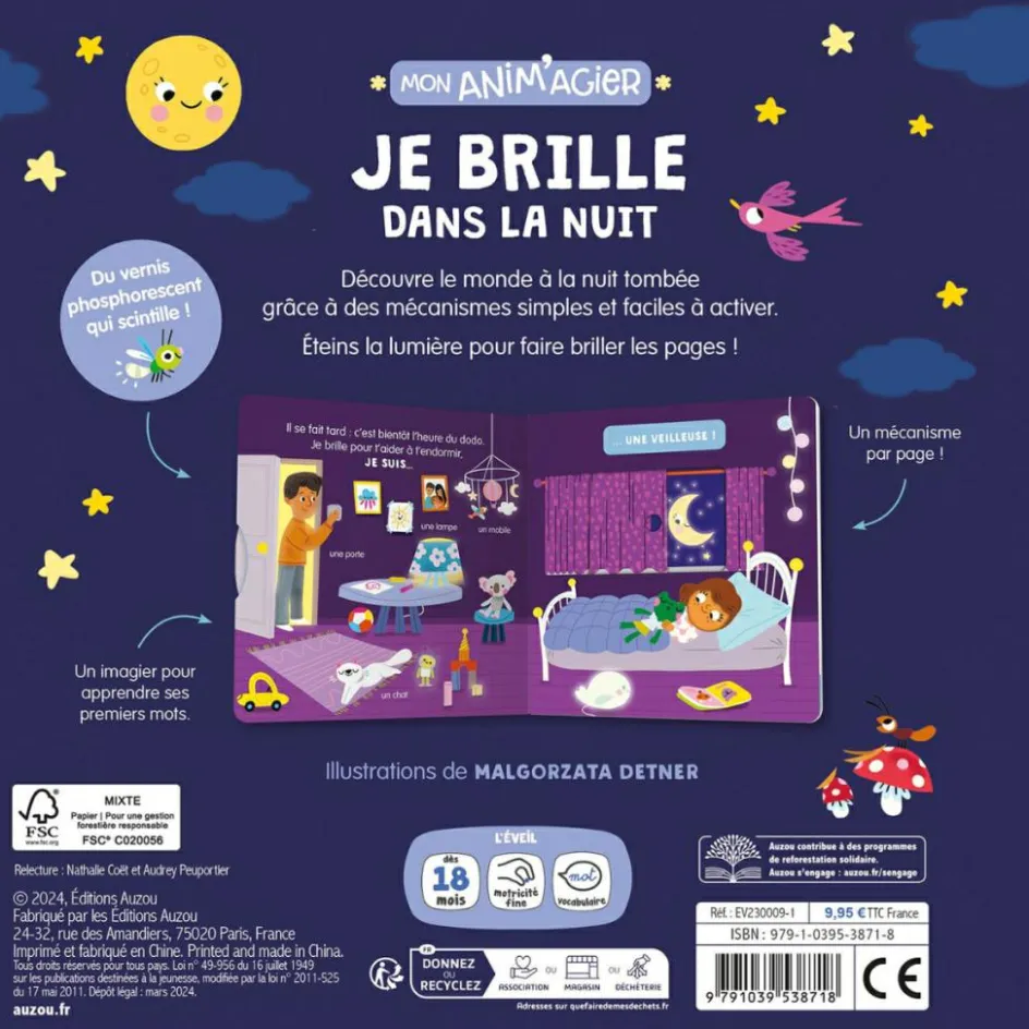 Mon anim'agier Je brille dans la nuit|Auzou Editions New