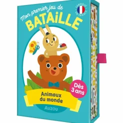 Mon 1er jeu de bataille animaux du monde|Auzou Editions Hot