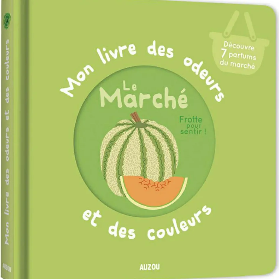 Clearance Auzou Editions Mon livre des odeurs et des couleurs - le marché
