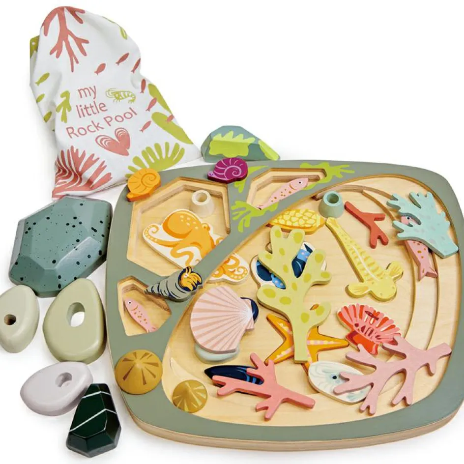 Mon petit étang avec rochers en bois|Tender Leaf Clearance