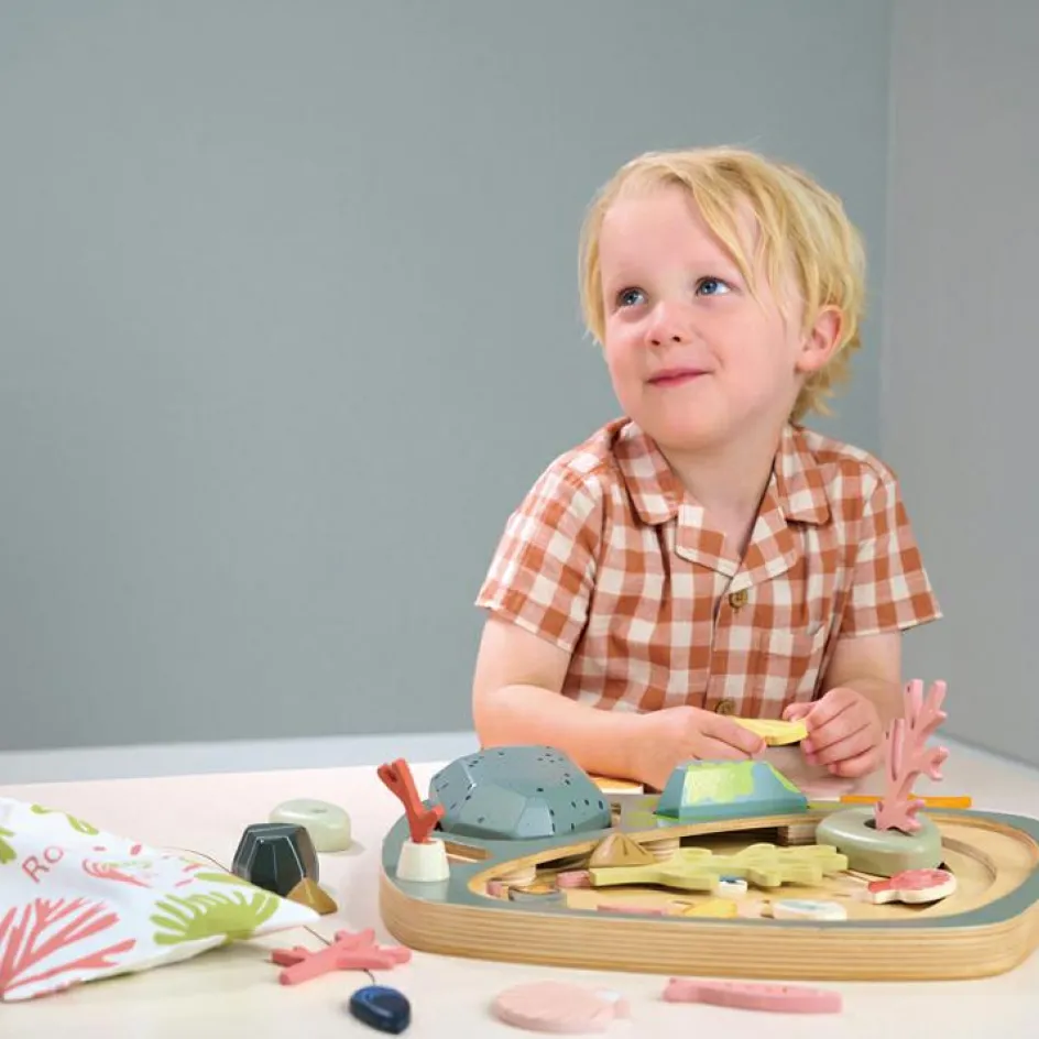 Mon petit étang avec rochers en bois|Tender Leaf Clearance
