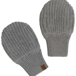 New Baby's Only Moufles bébé en teddy coton bio Soul gris (0-6 mois)