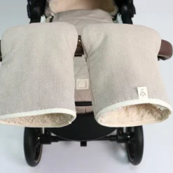 New Kaiser Moufles pour poussette en coton bio marron