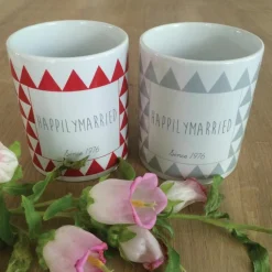 Mug triangles gris (personnalisable)|Les Griottes Best