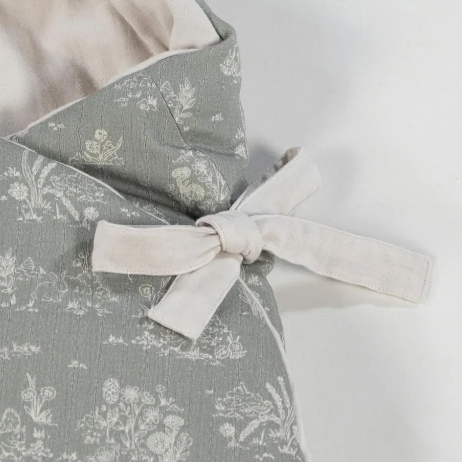 Sale Pasito a pasito Nid d'ange avec capuche Toile de Jouy Forest