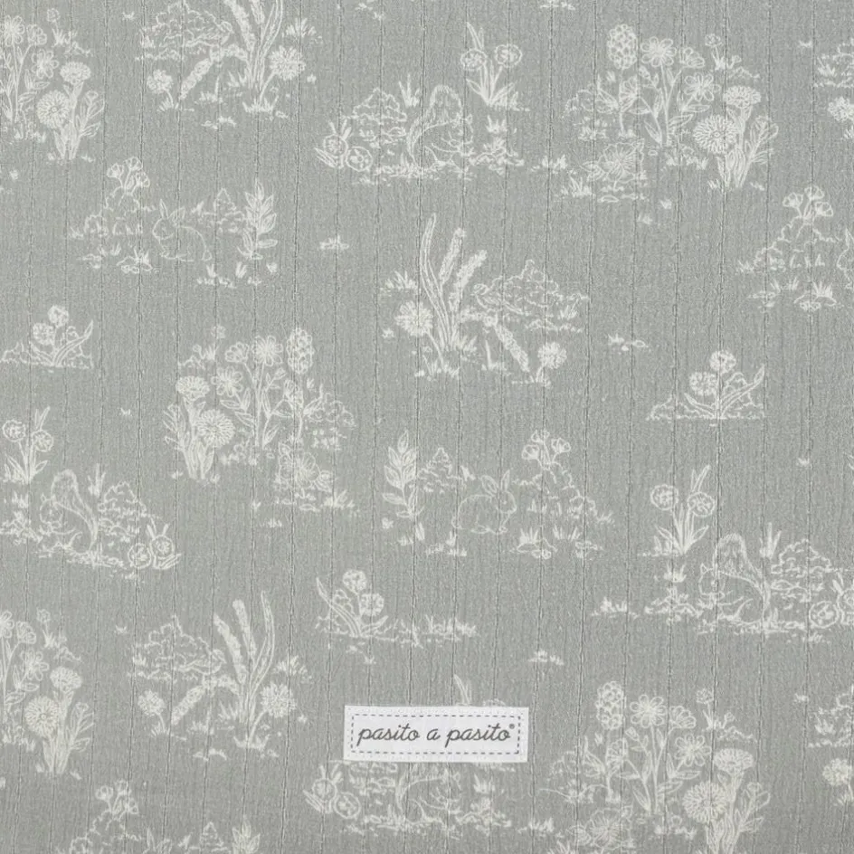 Sale Pasito a pasito Nid d'ange avec capuche Toile de Jouy Forest