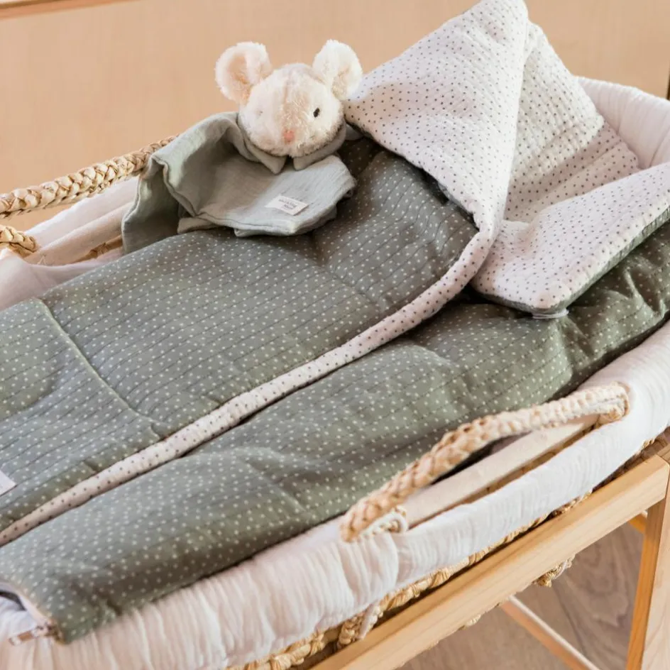 Sale Walking Mum Nid d'ange et couverture à pois Poppy Mousse