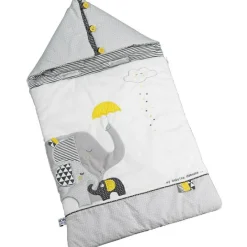 Sauthon Nid d'ange passe sangle Babyfan éléphant gris (80 cm)