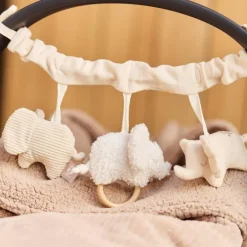 Hot Jollein Nid d'ange passe sangle Cloudy Rib Milky Coffee (groupe 0+)