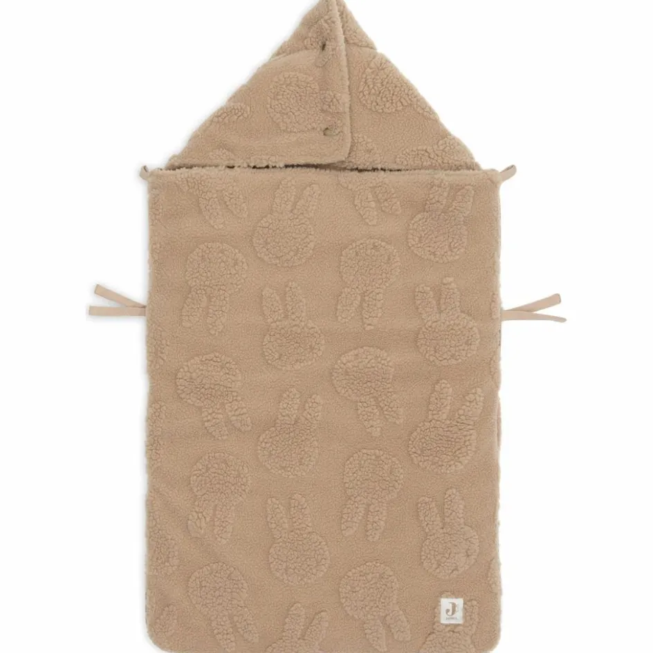 Nid d'ange passe sangle Miffy Jacquard Teddy Biscuit (groupe 0+)|Jollein Outlet