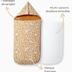 Online Les petites billes Nid d'ange réversible 4 saisons ourson 0-6 mois