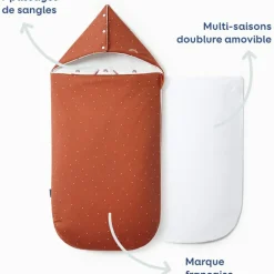 Nid d'ange réversible terracotta (6-24 mois)|Les petites billes New