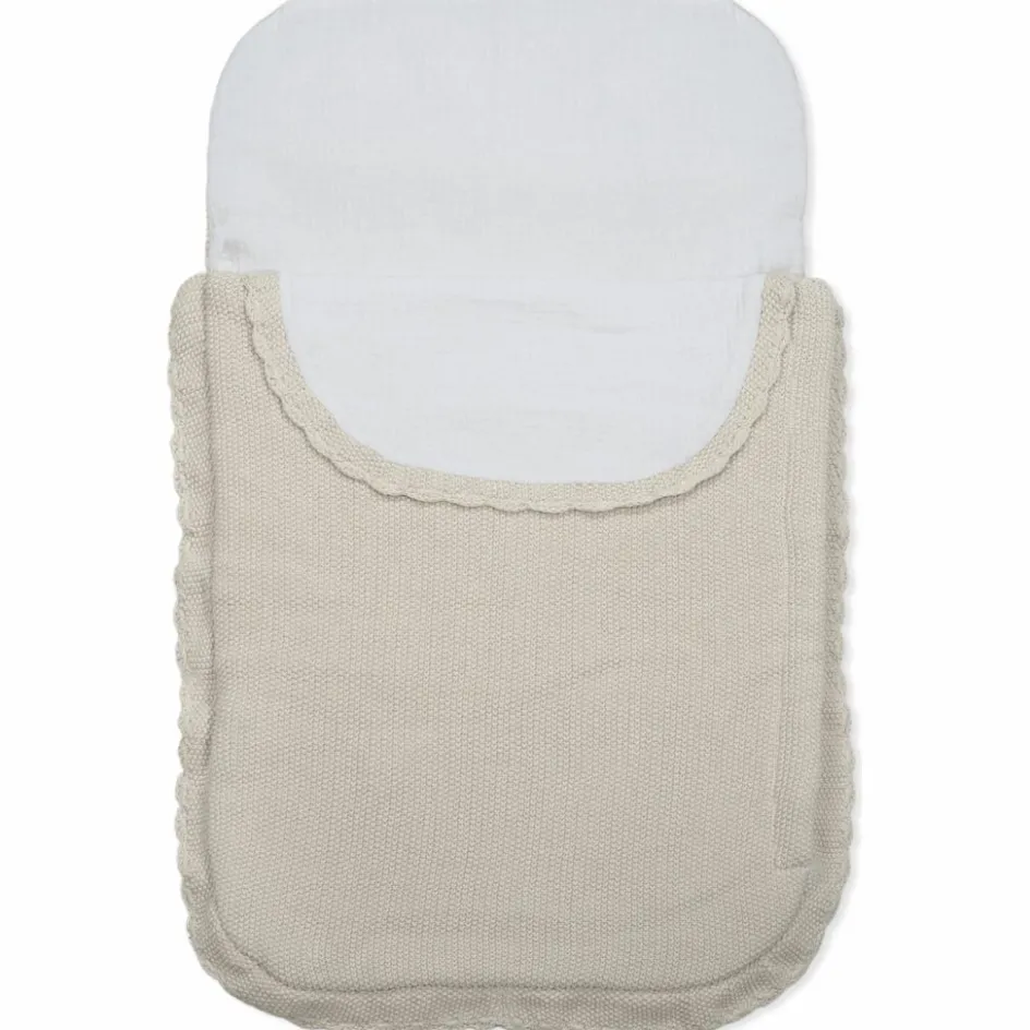 Nid d'ange tricot beige|Pasito a pasito