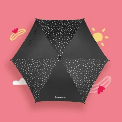 Hot Badabulle Ombrelle pour poussette blanche et noire