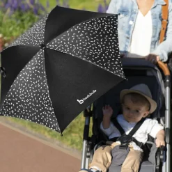 Hot Badabulle Ombrelle pour poussette blanche et noire