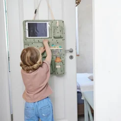 Discount Lässig Organiseur de voiture Happy Prints olive clair