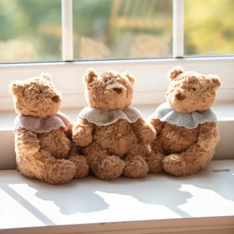 Ours en peluche tricot rose (29 cm)|Pasito a pasito Sale