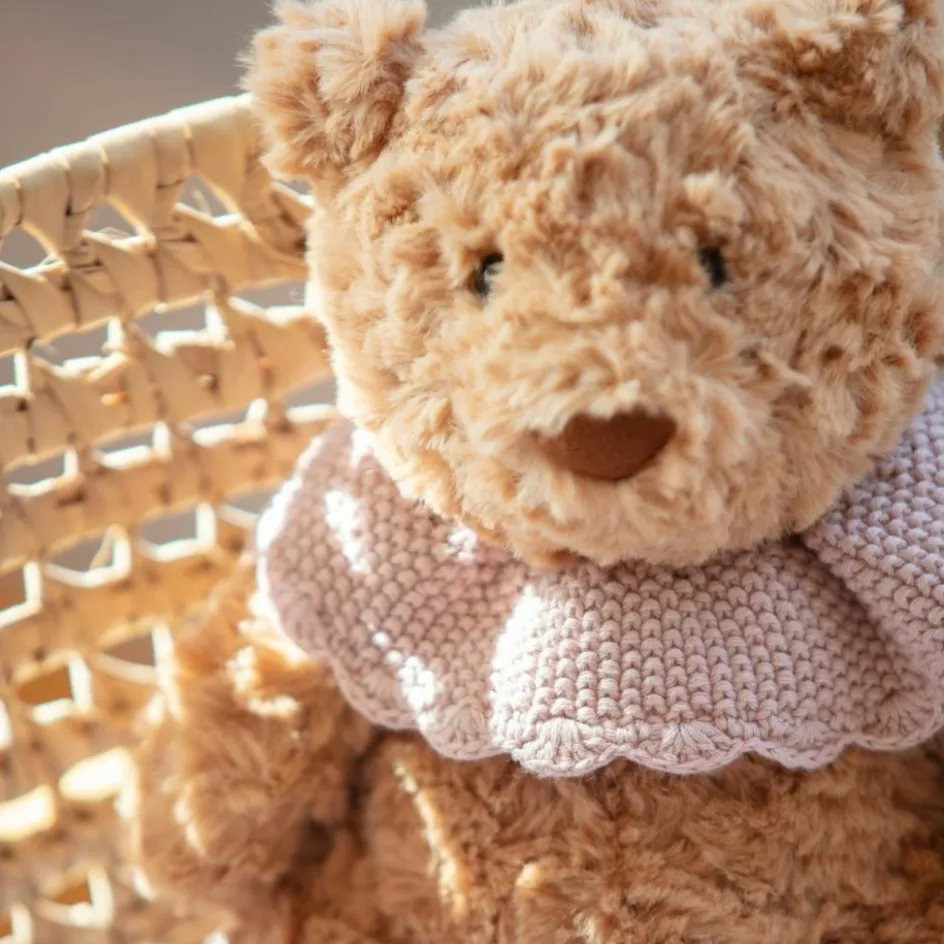 Ours en peluche tricot rose (29 cm)|Pasito a pasito Sale