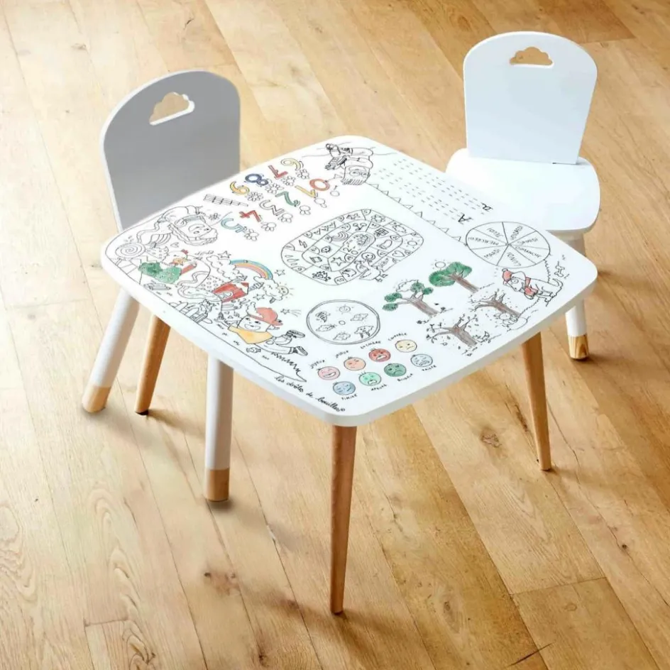 Sale DBKids Pack 1 Coloritable + 2 Chaises Artiste