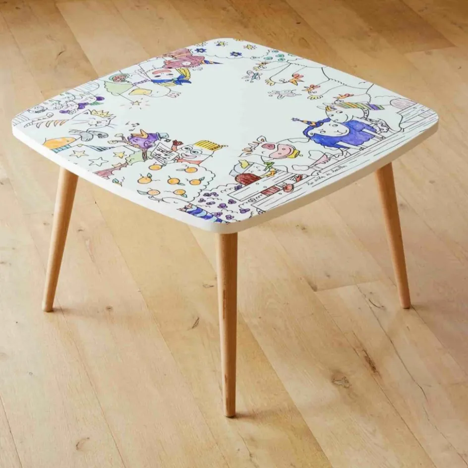 Outlet DBKids Pack 1 Coloritable + 2 Tabourets Ferme