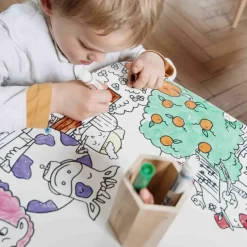 Outlet DBKids Pack 1 Coloritable + 2 Tabourets Ferme