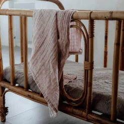 Pack 2 langes en coton bio rose poudré|Natruba