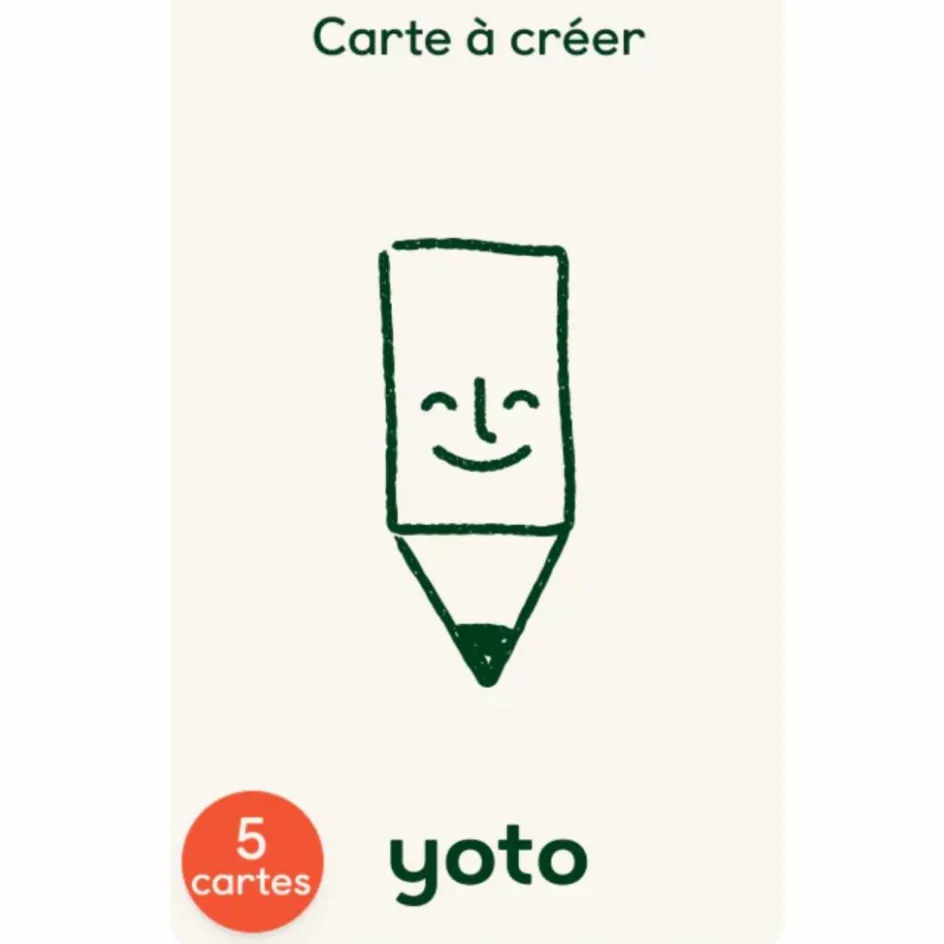 Online Yoto Pack de 5 Cartes à créer